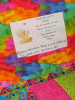 Baby multi stripe quilt