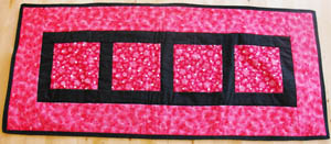 Four Hearts Squared Table Topper