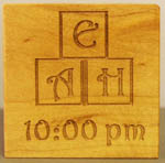 time of birth and initials
